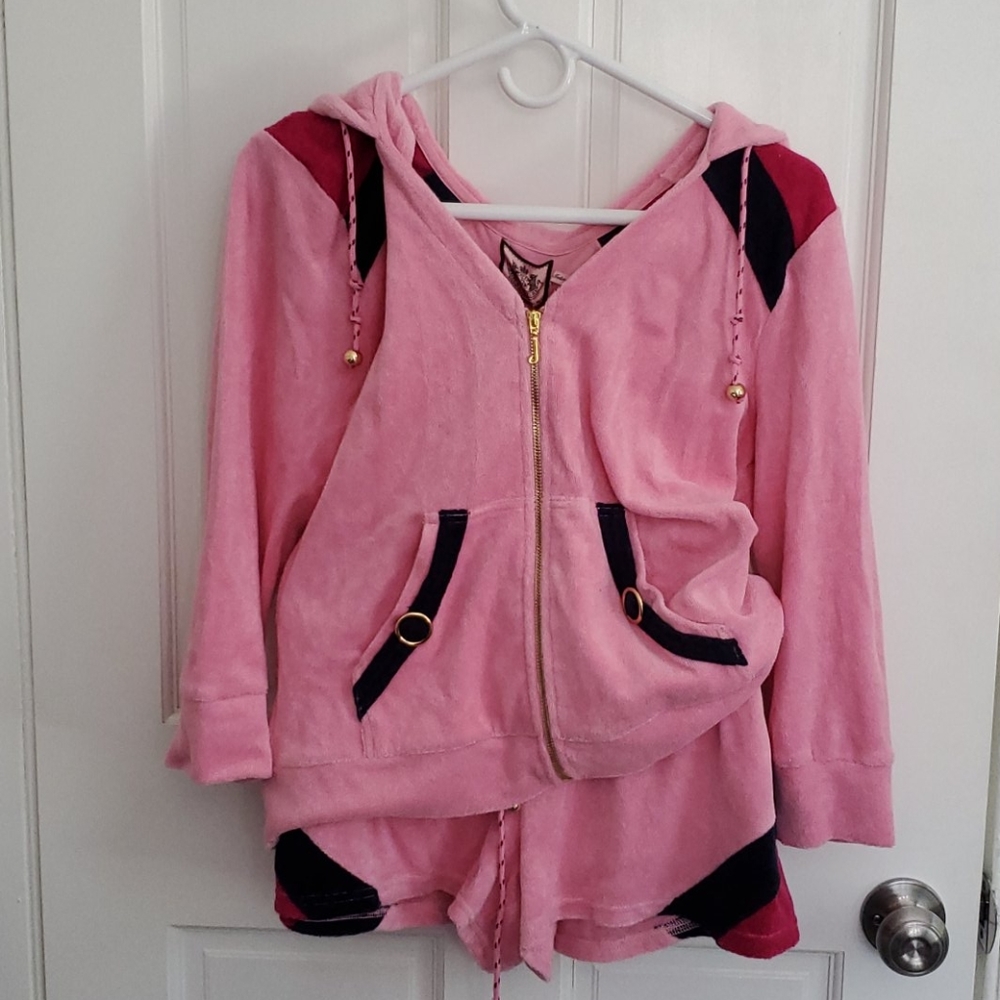 Juicy Couture Colorblock Shorts Set